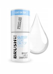 BRUSH UP! Nabłyszczający top hybrydowy Glossy Coat On Top 5 ml