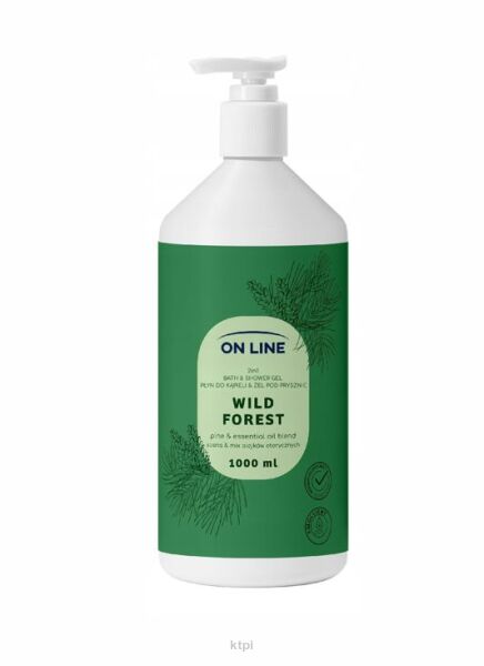 ON LINE  PŁYN DO KĄPIELI I ŻEL POD PRYSZNIC  2W1  WILD FOREST  1000 ML