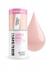 BRUSH UP! Baza hybrydowa Super Base Must Be Sparkle Nude 5g