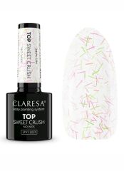 Claresa Top No Wipe Lakier Hybrydowy Posypka Sweet Crush 5g