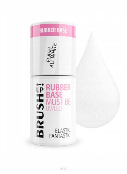 BRUSH UP! Baza hybrydowa Rubber Base Must Be All White 5g