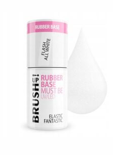 BRUSH UP! Baza hybrydowa Rubber Base Must Be All White 5g