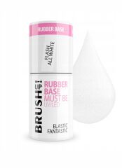 BRUSH UP! Baza hybrydowa Rubber Base Must Be All White 5g