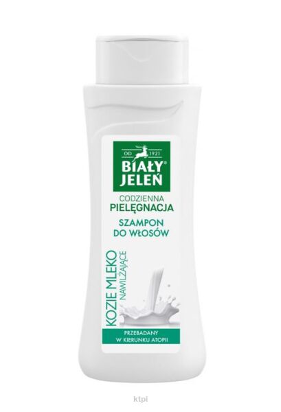 BIAŁY JELEŃ szampon do włosów kozie mleko nawilżający 300 ml