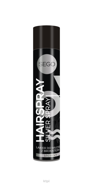 SEGO Hairspray lakier do włosów z brokatem srebrny 75 ml