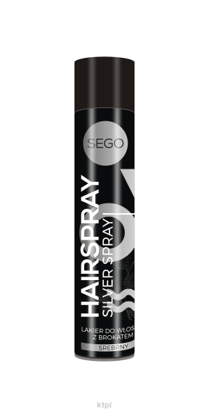 SEGO Hairspray lakier do włosów z brokatem srebrny 75 ml