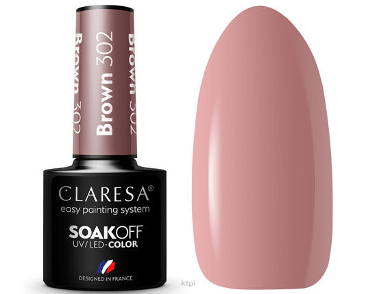 Claresa Lakier Hybrydowy 302 Brown 5 ml