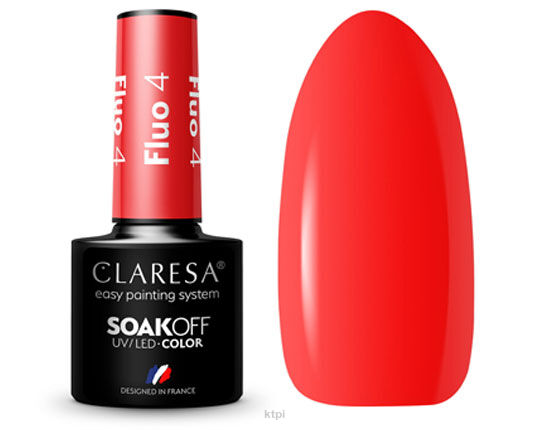 Claresa Lakier Hybrydowy 4 Fluo 5 ml