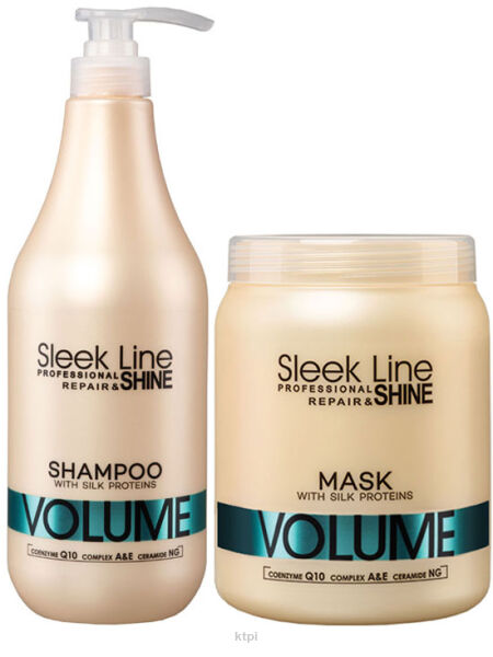 STAPIZ SLEEK LINE SZAMPON DO WŁOSÓW CIENKICH 1L + MASKA REGENERUJĄCA 1L