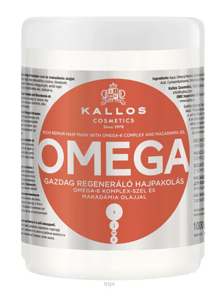 Kallos KJMN Maska Omega Do Włosów Łamliwych 1000