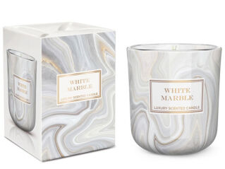 Bartek Candles Świeczka Marble White 150g
