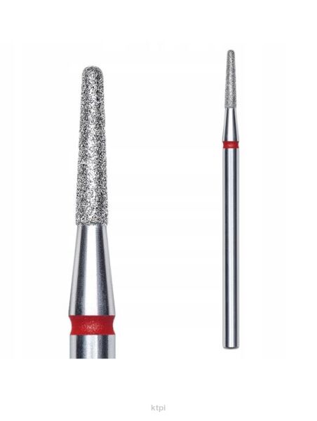 Staleks PRO Frez diamentowy stożek płomyk czerwony FA70R018/8 1,8/8 mm