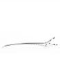 Fox Klipsy fryzjerskie metalowe srebrne 6 sztuk 7 cm - 3