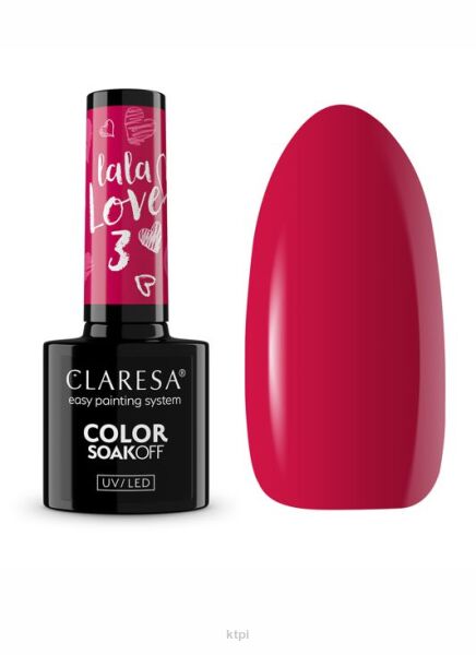 Claresa Lakier Hybrydowy 3 LA LA LOVE 5 ml