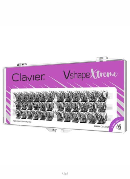 CLAVIER Kępki do rzęs Vshape Xtreme 13 mm