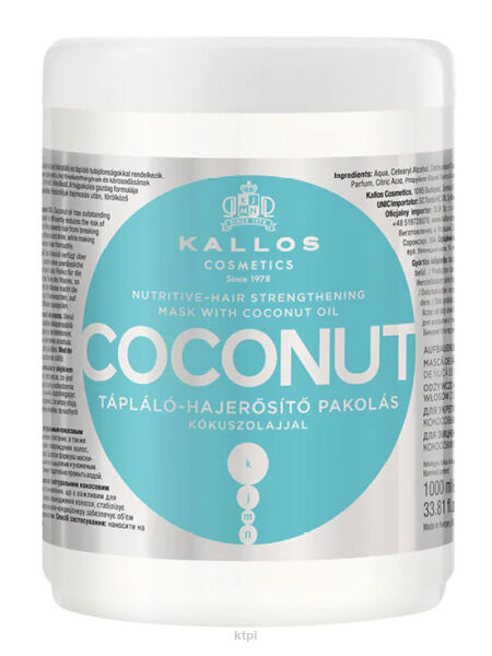 Kallos KJMN Coconut Maska Odżywcza Kokos 1000 ml