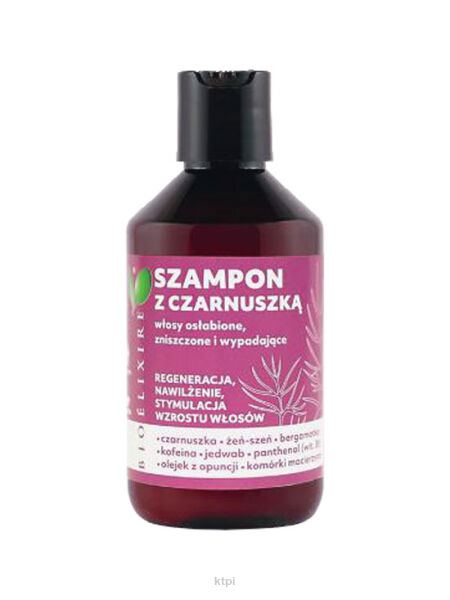 Bioelixire Szampon Regenerujący Z Czarnuszką 300ml