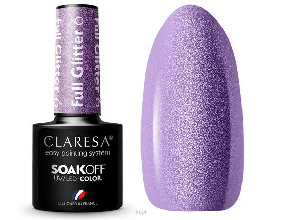 Claresa Lakier Hybrydowy 6 Full Glitter 5 ml