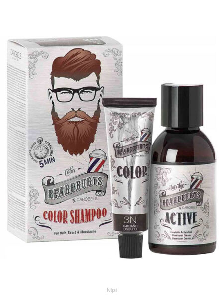 Beardburys Szampon Koloryzujący 3N Ciemny Brąz 75ml