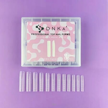 DNKA Professional Nail Forms Long Square 120 sztuk