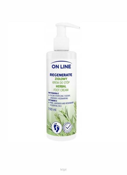 On Line Ziołowy Krem do stóp Regenerate 190ml