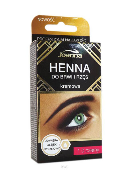 Joanna Kremowa Henna Do Brwi i Rzęs 1.0 Czarna