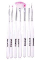 Sunone pędzelki do stylizacji manicure białe 7szt